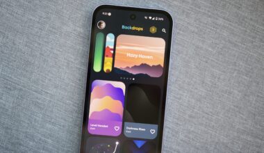 A photo of Backdrops' with its Material 3 Expressive update, running on an Android phone.