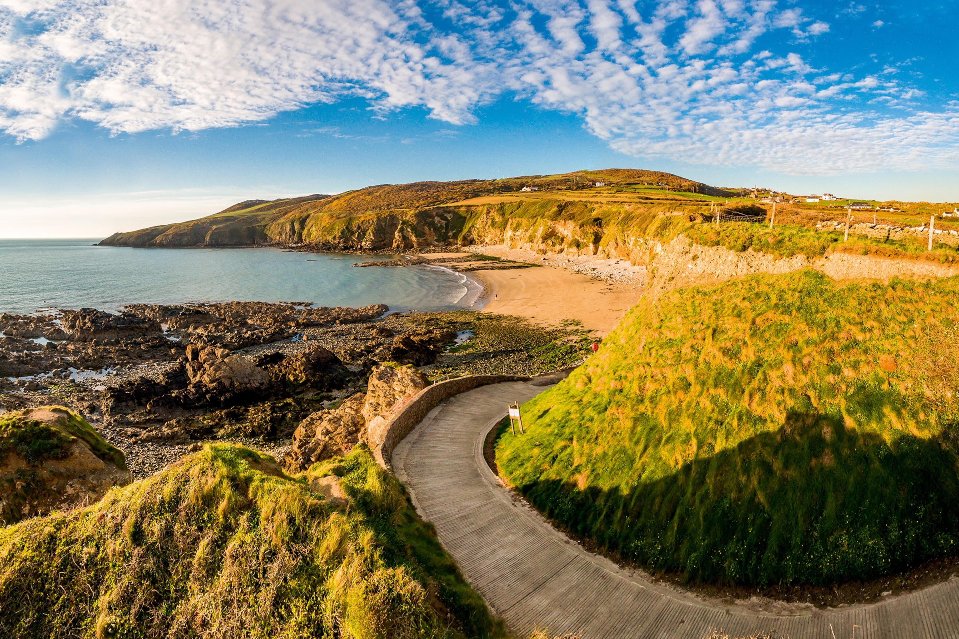 Stunning cliff faces on the welsh coast