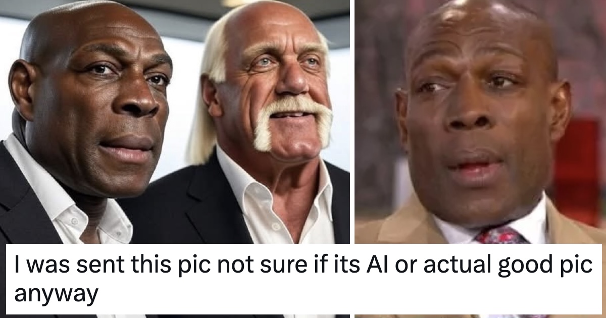 Frank Bruno had a question about this picture of him with Hulk Hogan and the entire internet had the answer