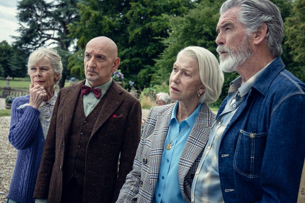 celia imrie, ben kingsley, helen mirren, pierce brosnan, the thursday murder club