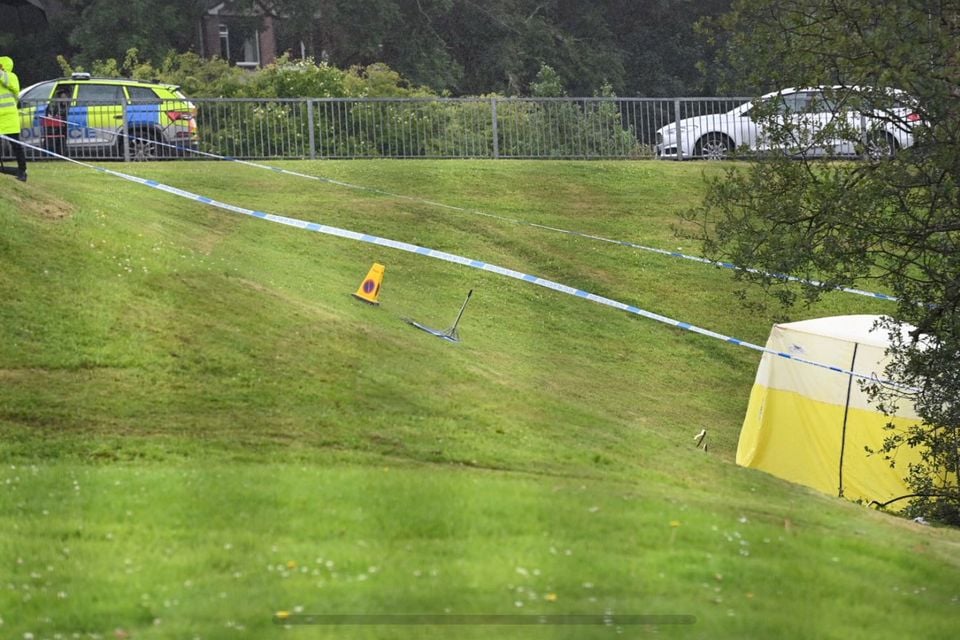 Police are investigating after the sudden death of a man in what is believed to be a tragic workplace accident at Killyclogher Primary School , Omagh, County Tyrone.