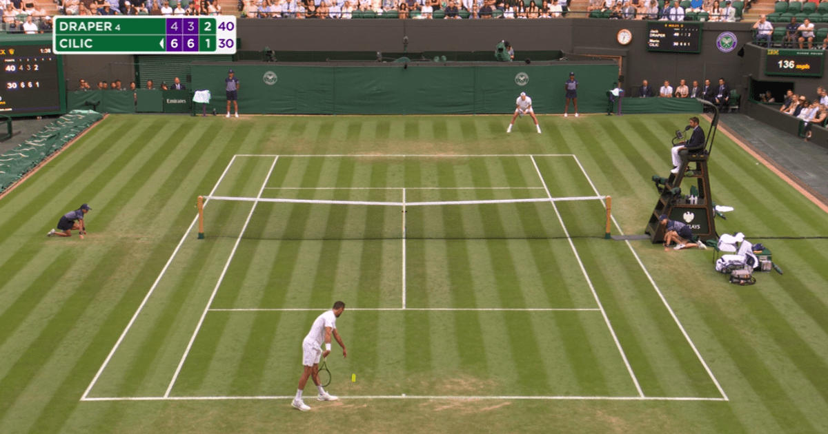 Wimbledon crowd break unwritten rule in support of British number one Jack Draper