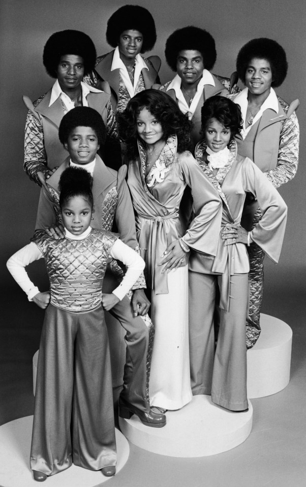 Promotional portrait of the Jackson family.