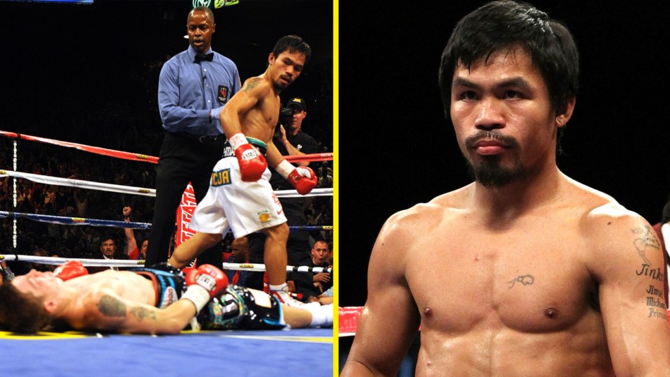 Pacquiao left Hatton flat on his back when they met in 2009