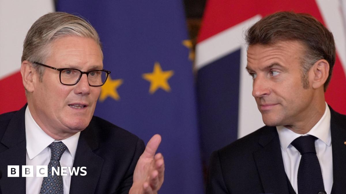 Sir Keir Starmer and French President Emmanuel Macron