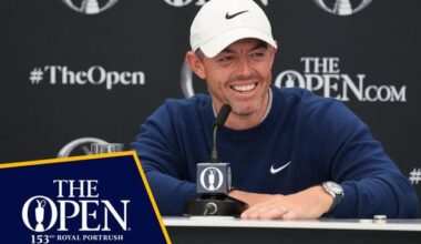 The Open: Rory McIlroy and Shane Lowry press conferences as Scheffler, Fleetwood and more on course during Monday practice after weather warning