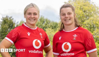 New Wales Senior Women co-captains Alex Callender, left, and Kate Williams