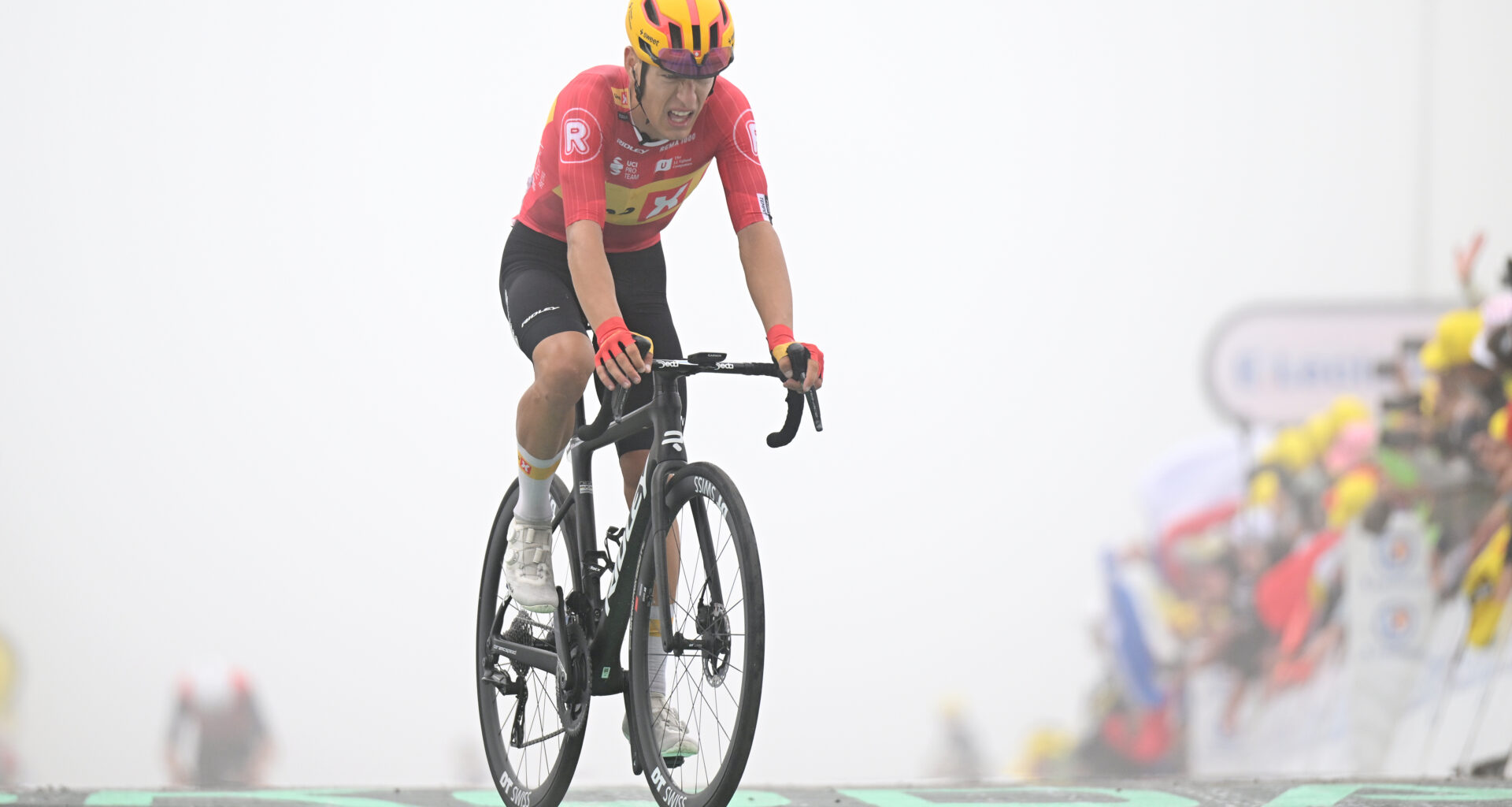 Tobias Halland Johannessen finishes stage 16 of the Tour de France