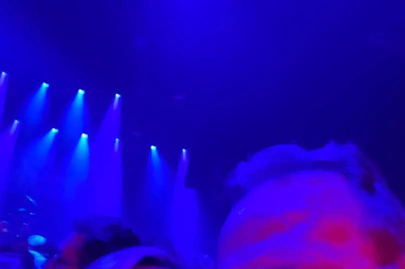 Zoe and Paul at a gig