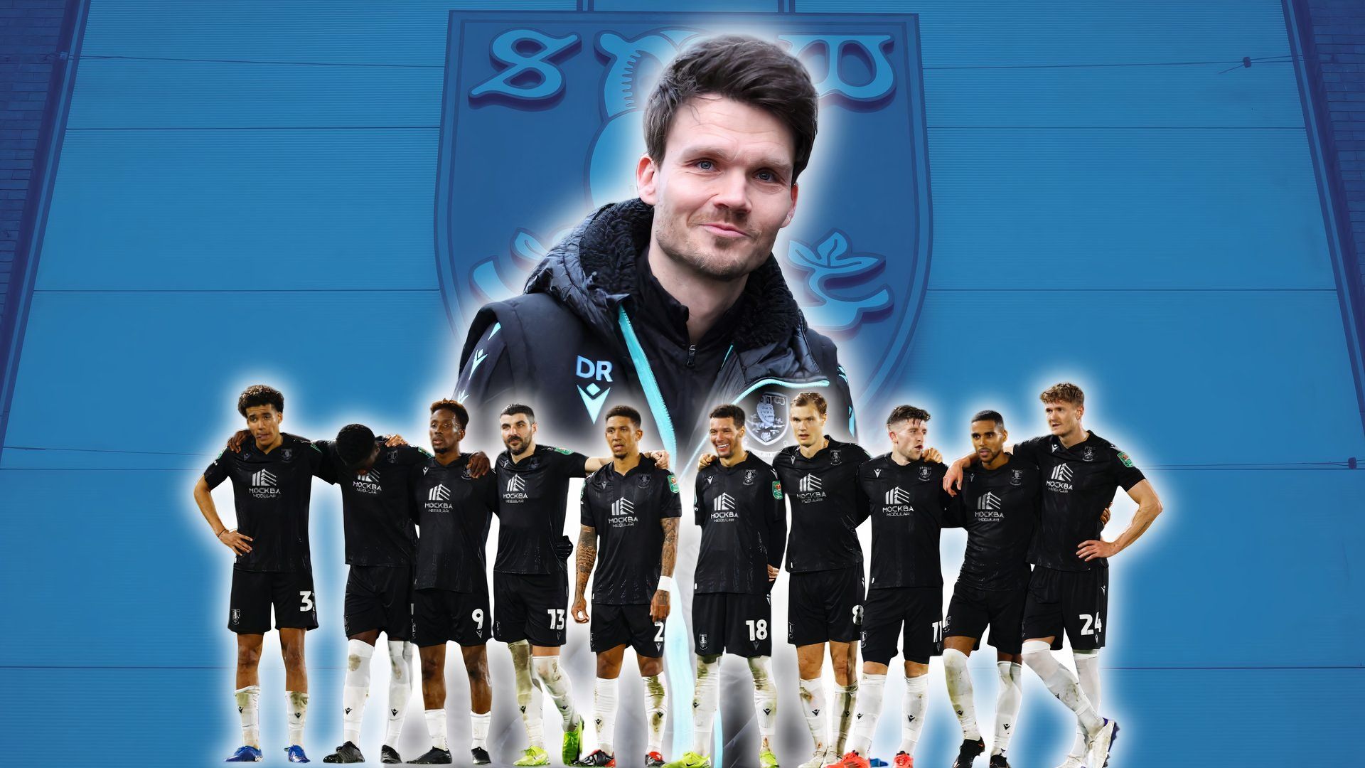 Danny Rohl and Sheffield Wednesday players