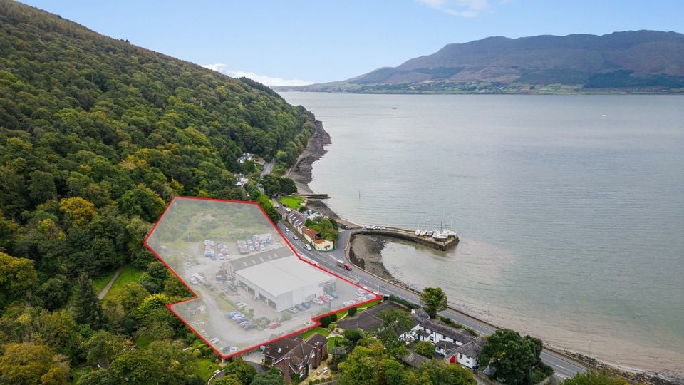 A waterfront site in Rostrevor, Co Down, with planning permission for a nursing home and apartments, is on the market for offers over £2m