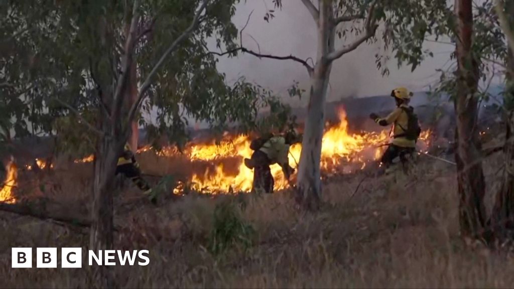 Police evacuate residents as wildfires rage in Spain