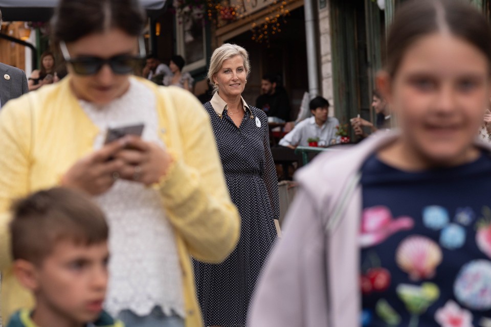 The Duchess of Edinburgh in Sarajevo.