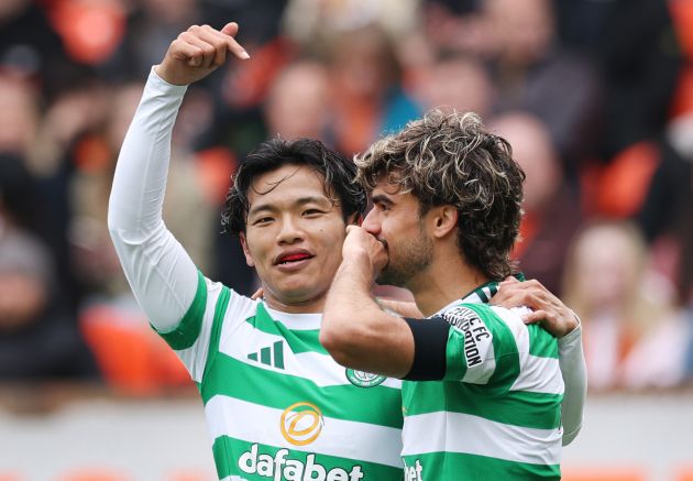 Reo Hatate and Jota celebrate