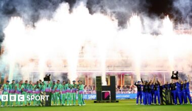 Oval Invincibles men and London Spirit women celebrate winning The Hundred titles in 2024