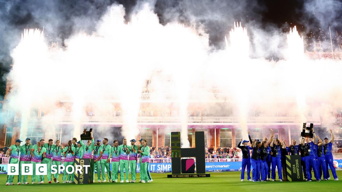 Oval Invincibles men and London Spirit women celebrate winning The Hundred titles in 2024