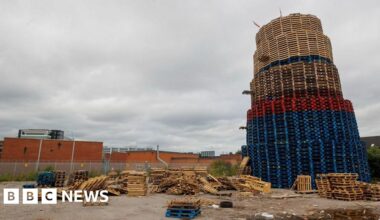Asbestos fragments found in five places near south Belfast bonfire