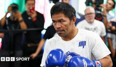 Manny Pacquiao training for his comeback