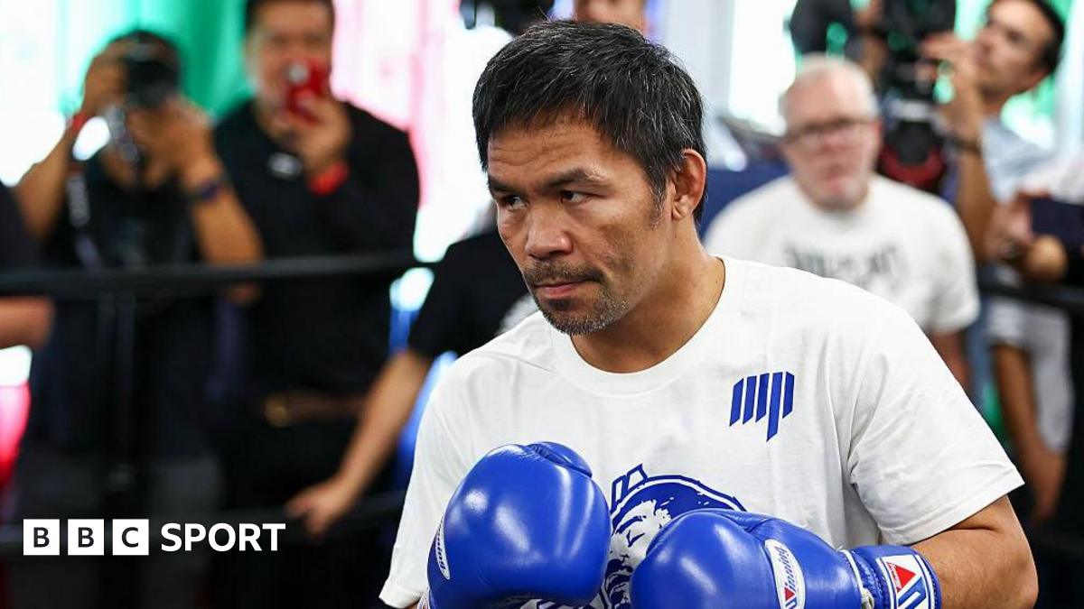 Manny Pacquiao training for his comeback