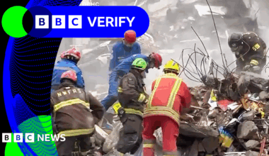 BBC Verify Live: Verifying drone and missile strikes in Ukraine and tracking government housing pledge