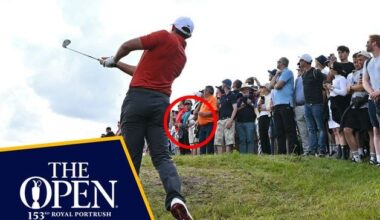 The Open: Rory McIlroy hits second ball in freak incident after electric start at Royal Portrush while Scottie Scheffler is reeled by Matt Fitzpatrick - live updates