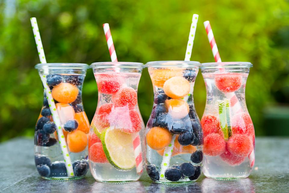 Make water more interesting by experimenting with different infusions. (Getty Images)