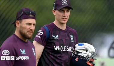Brendon McCullum and Harry Brook
