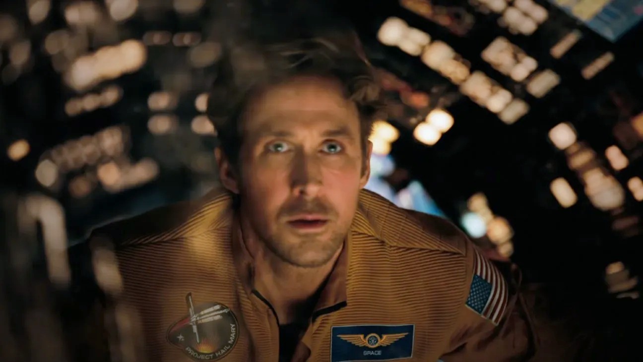 Ryan Gosling as Ryland Grace in &quot;Project Hail Mary&quot; (2026) from Amazon MGM Studios.