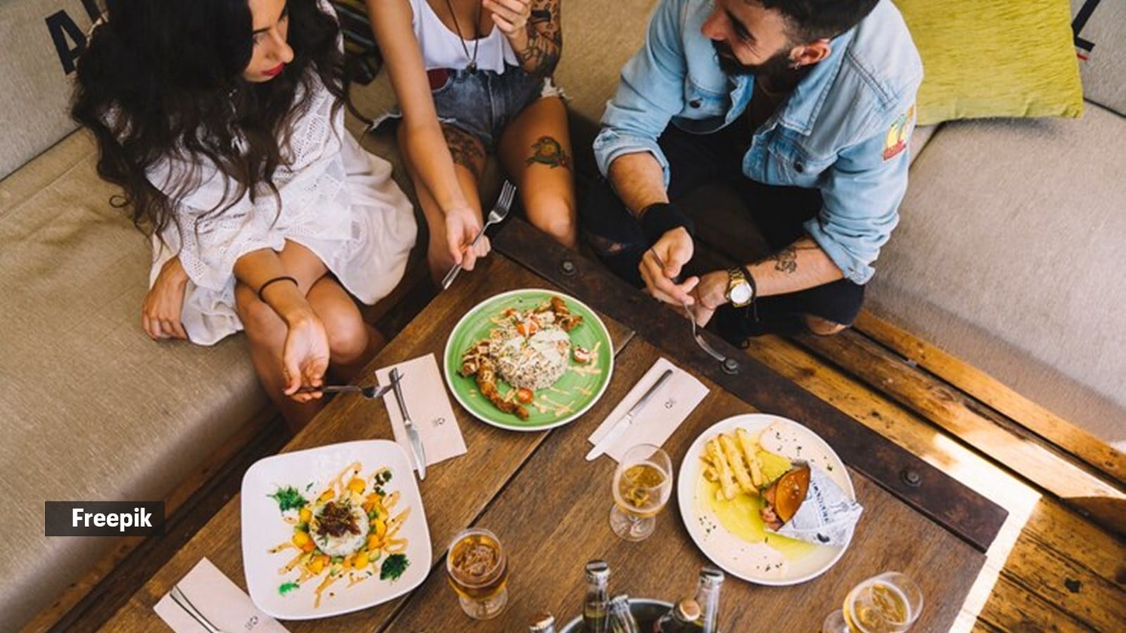 eating together