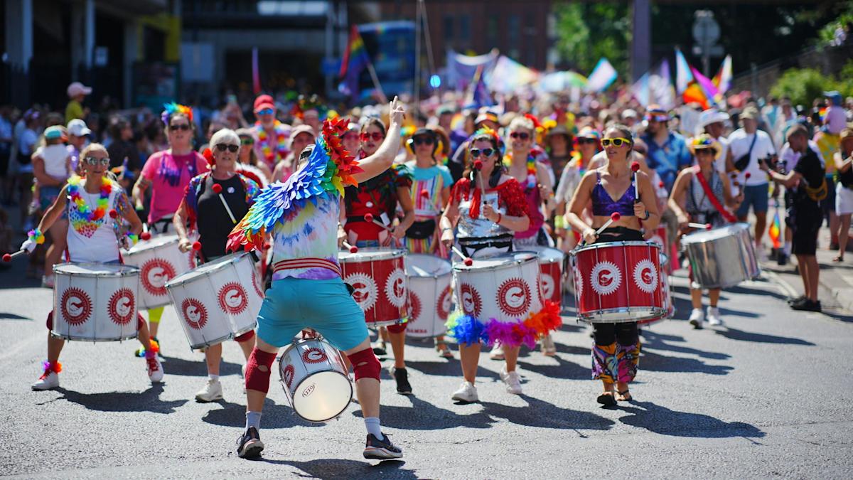Thousands brave heat for Bristol Pride