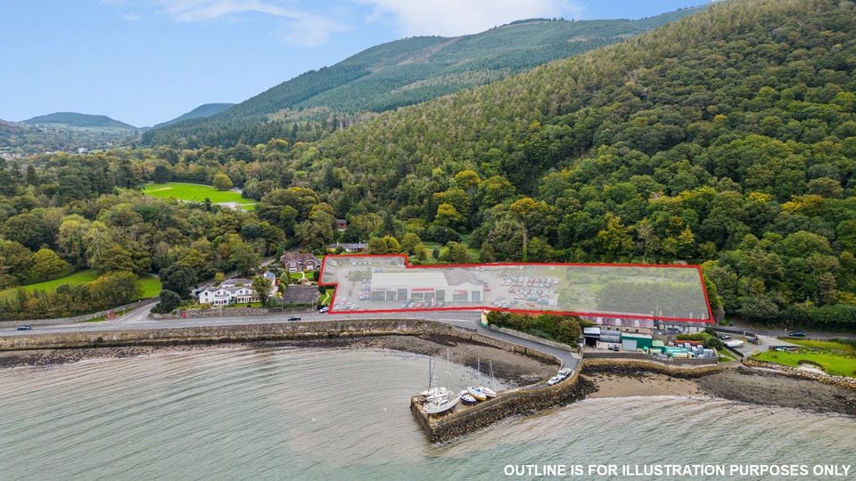 A waterfront site in Rostrevor, Co Down, with planning permission for a nursing home and apartments, is on the market for offers over £2m