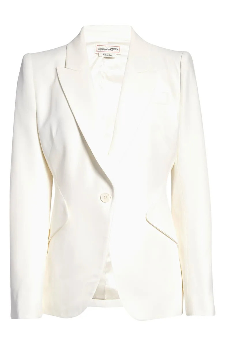 Alexander Mcqueen Leaf Crepe Jacket