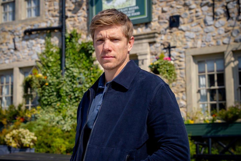 ryan hawley as robert sugden in emmerdale