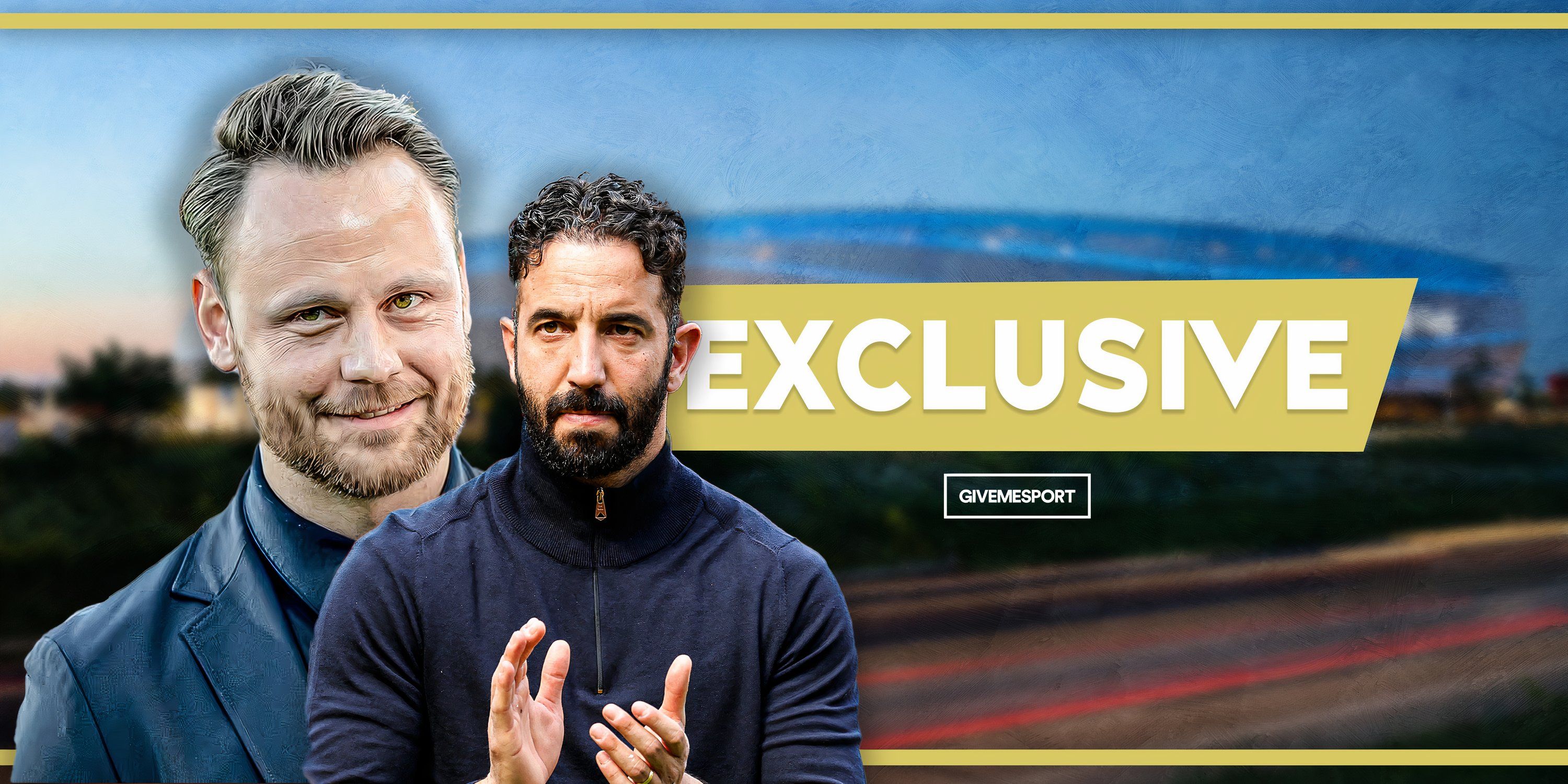 Manchester United director of recruitment Christopher Vivell and head coach Ruben Amorim