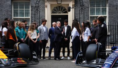 UK Prime Minister Starmer welcomes F1 community to Downing Street