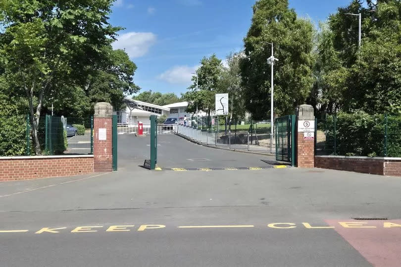 Arena Academy in Perry Beeches was one of several schools evacuated today after bomb threats were sent via email