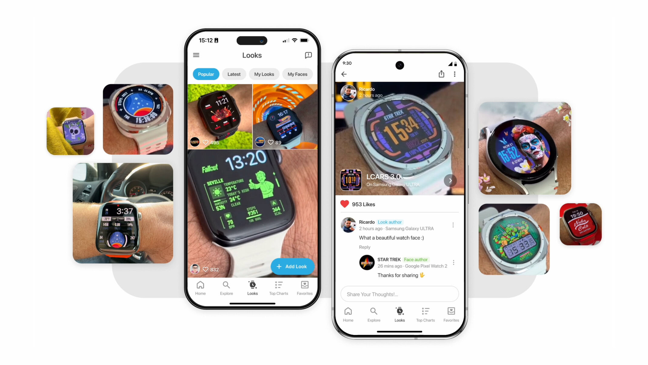 facer looks social feed