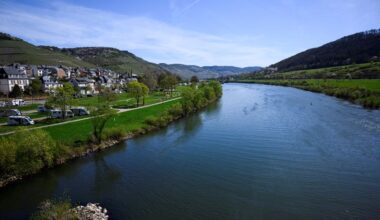 Freight shipping on Mosel river in Germany blocked after accident
