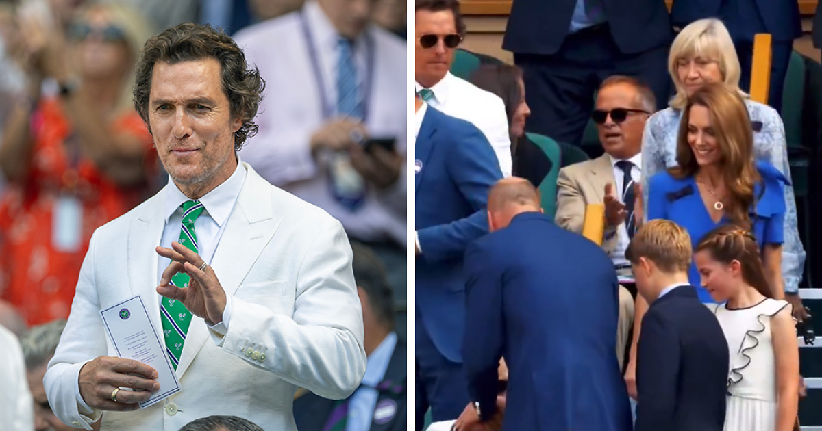 Matthew McConaughey Hailed As "Gentleman" For His Gesture To British Royalty At Wimbledon Final