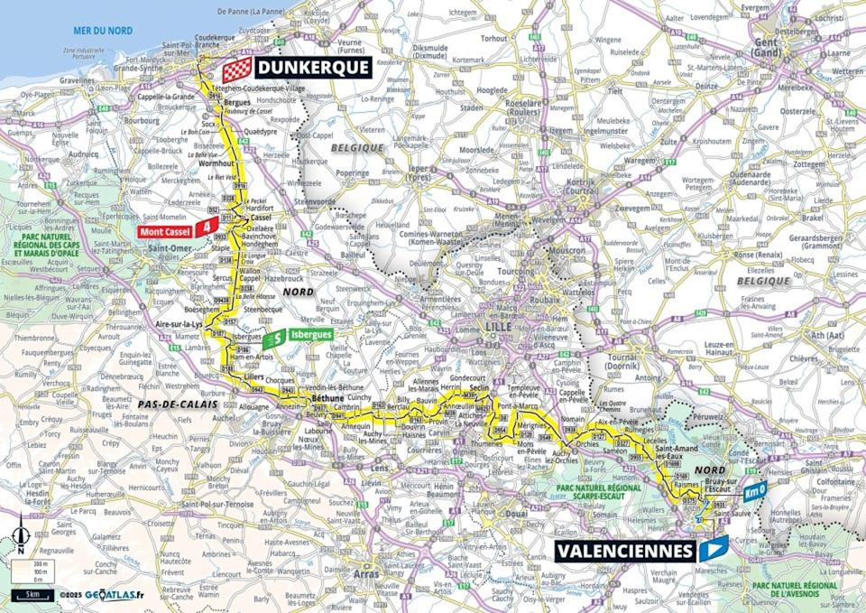 Tour de France 2025 – stage 3 map (letour)