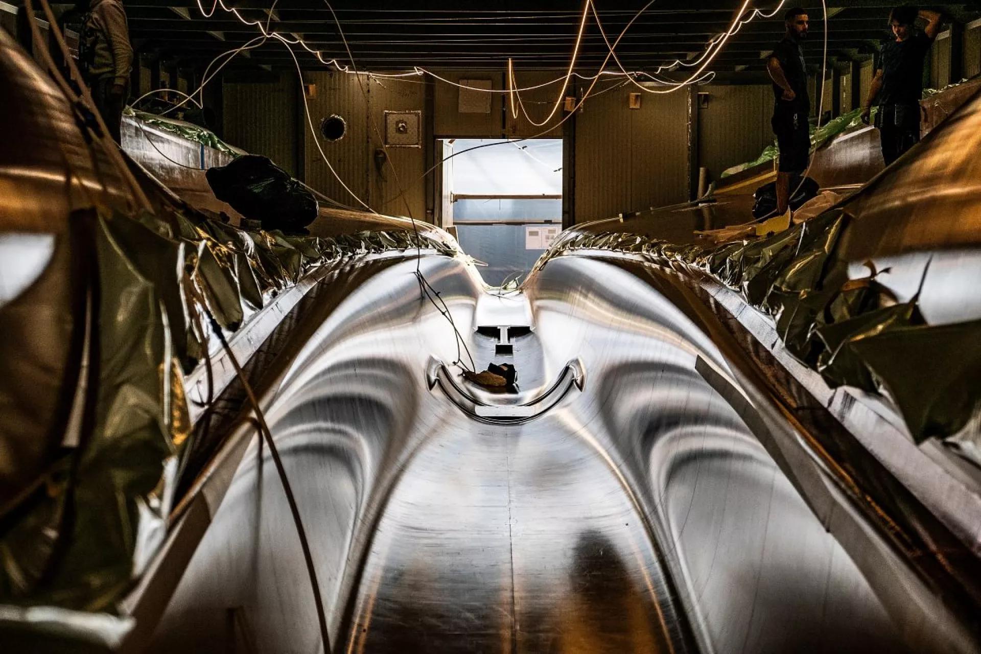 The Hypersail prototype is being constructed in Italy, with an expected completion in 2026.