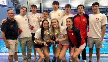 BLUES HELP U SPORTS ALL-STARS WIN INAUGURAL CANADA-GREAT BRITAIN DUAL MEET