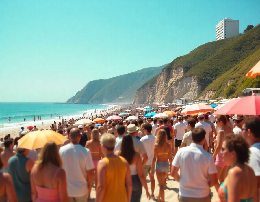 United Kingdom’s Bournemouth Beach Struggles to Balance Unmatched Popularity and Overcrowding as Millions Flock to its Sun-Soaked Shores Every Year
