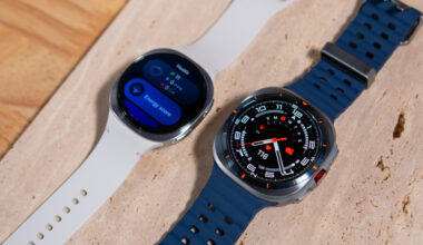 Samsung Galaxy Watch 8 next to Watch Ultra (2025) hands-on
