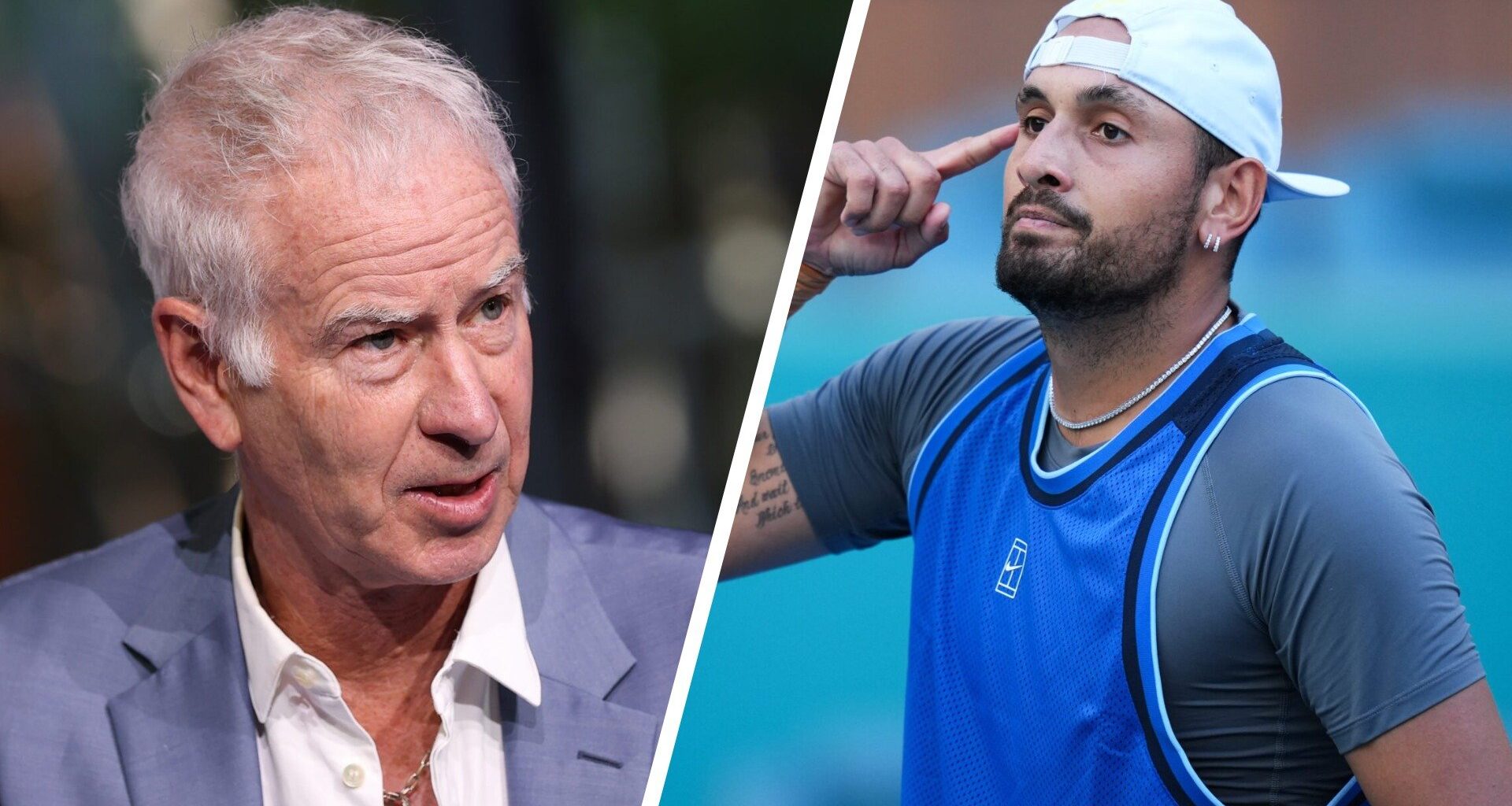 Nick Kyrgios is convinced he knows what would have happened if he ever played prime John McEnroe in a competitive match