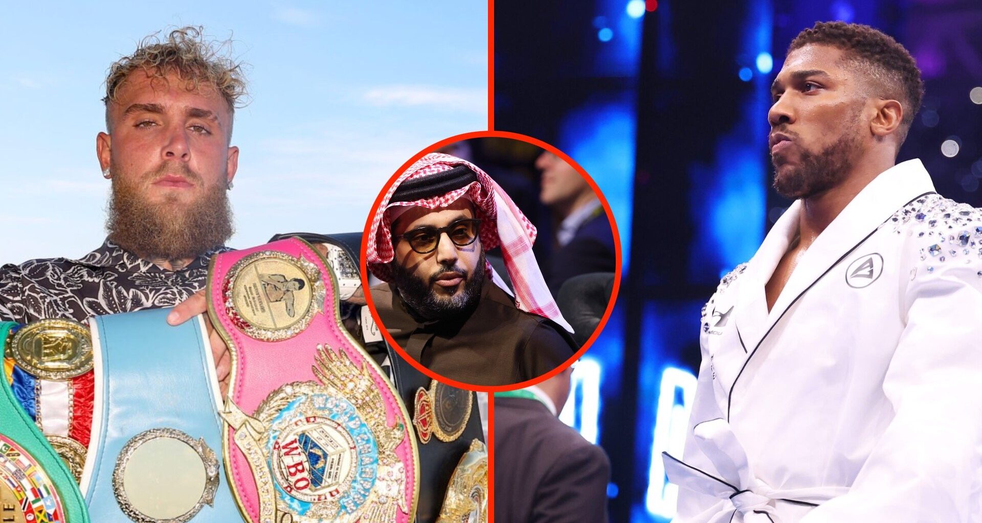 Jake Paul holds five titles at the top of the Empire State Building split with Anthony Joshua moments before his title fight against Daniel Dubois ...