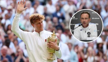 Jannik Sinner’s Davis Cup captain gives his verdict on how fans treated him at Wimbledon