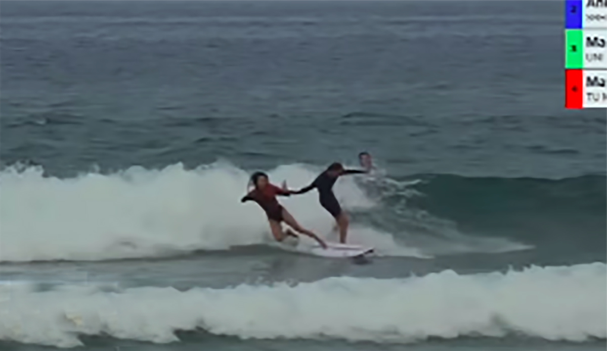 Freesurfers Aggressively Crashed a German Surf Contest in France
