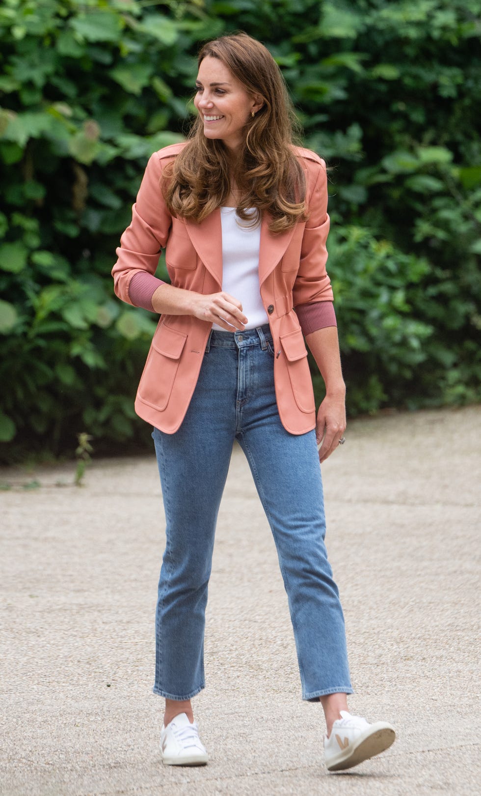 london, england june 22: catherine, duchess of cambridge visits the urban nature project at the natural history museum on june 22, 2021 in london, england. (photo by samir hussein/wireimage)