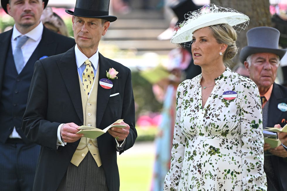 ascot, england june 19: prince edward, duke of edinburgh and sophie, duchess of edinburgh attend day three of royal ascot at ascot racecourse on june 19, 2025 in ascot, england. (photo by samir hussein/wireimage)